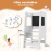 COSTWAY Montessori inlärningstorn med justerbara höjder - Bild 3