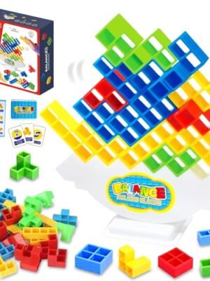 Leonshco Tetris balansleksak, kreativ stapelspel för barn