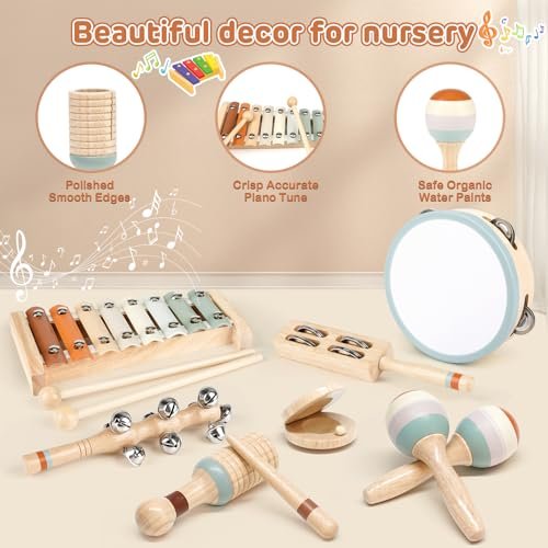 Montessori musikinstrument för barn: trumma och xylofon - Bild 5