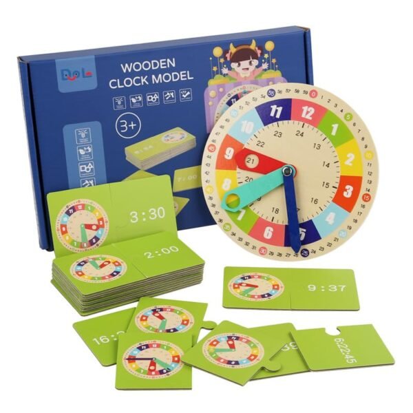 Lärande klocka för barn och Montessori-leksaker